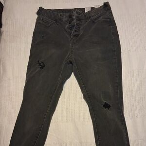 Time and Tru Women's Ankle & Cropped Jeans - Black